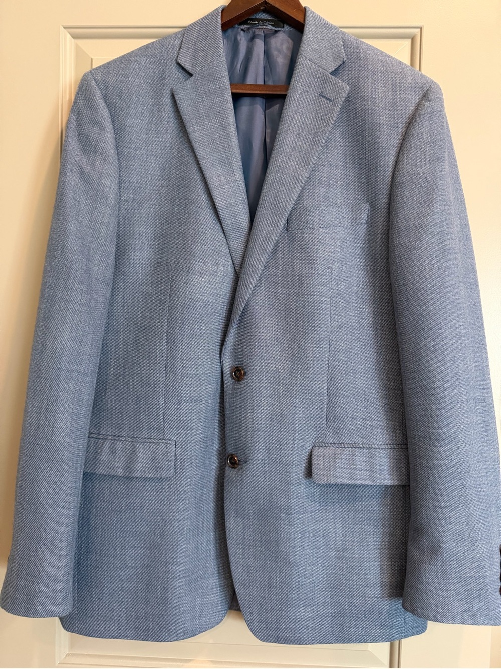 Lauren Ralph Lauren Light Blue Men's Two-Button Sport Coat Blazer